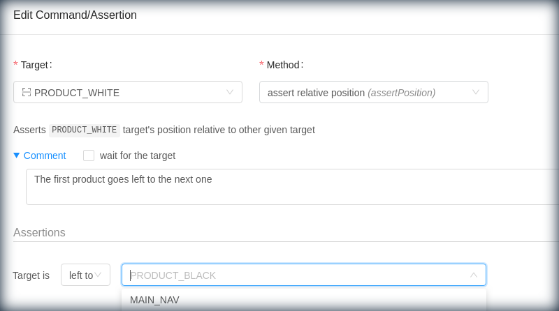 Make an assertion